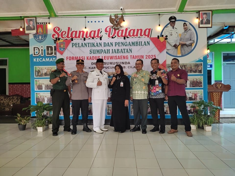 Musdes Laporan Pertanggungjawaban APBDes Tahun 2024, Sosialisasi APBDes 2025, serta Pelantikan dan Pengambilan Sumpah Jabatan Perangkat Desa Surusunda Formasi Kadus Leuwisaeng